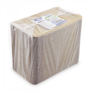 Papírové tácky 13 x 20cm (č.4), hnědé, nepromastitelné 250 ks