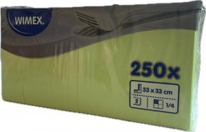 Ubrousky 33x33/250ks 2vr. žlutozelené