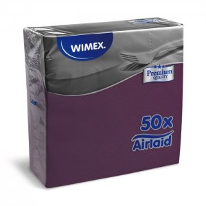 Ubrousky PREMIUM 40x40/50ks  tmavě fialové