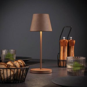 APS Stolní lampa MERLE, hnědá