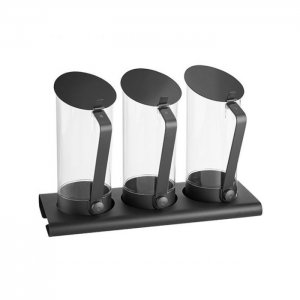 WMF Professional Zásobník na džus / cereálie, sada 3 ks, neutrální / černá