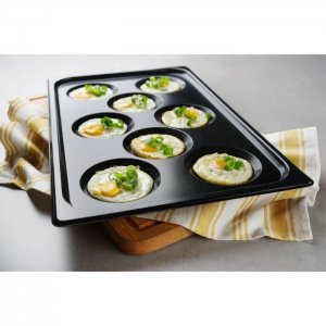 Nepřilnavý plech pro přípravu 8 vajec, GN 1/1