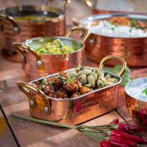 APS Servírovací hrnec MUMBAI 0,60 l nerez / měd