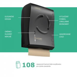 Lucart Professional Zásobník EcoNatural FLOW na toal. papír bílý