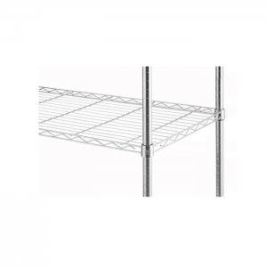 regál rošt. 5 polic 91x45,5x183cm chrom. ocel