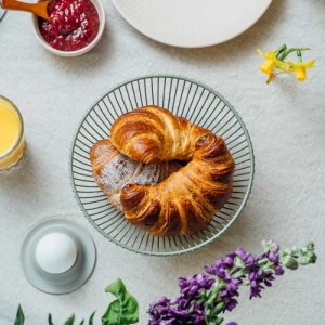 APS Košík SVART ovál  24 x 19 cm, barva kouřově zelená