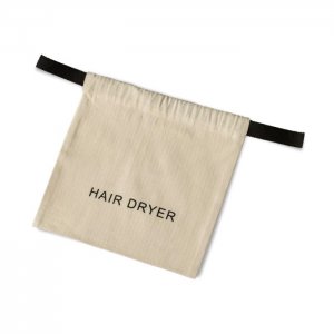 Bentley Sáček na fén  NATURAL -  organická bavlna, 33x33 cm