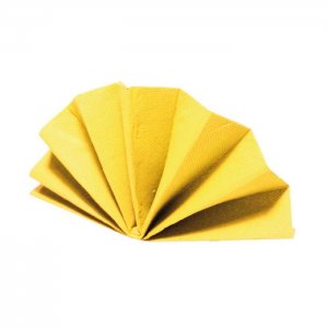 Papírové ubrousky 40x40/40 DekoStar žluté