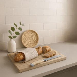 APS Nůž na pečivo 34cm, nerez - dřevo