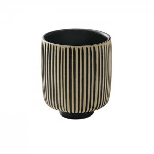 Bauscher Playground NARA hrnek 0,32 l reliéf černo/bílý