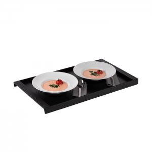 APS Podnos / základna pro prkénko na pečivo 181819, melamin černá