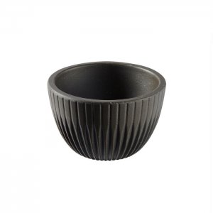 APS Melaminová sada misek na dip LINEO 6x6cm, výška 3,5cm, 6ks, černá