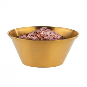 APS Sada misek na dip průměr 6,5cm výška 2,5cm 6ks nerez zlatá