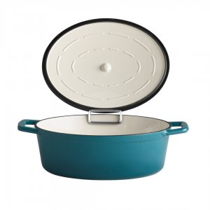 APS Litinový hrnec s poklicí 5 STARS 25 x 33 cm, 5 l, modrý