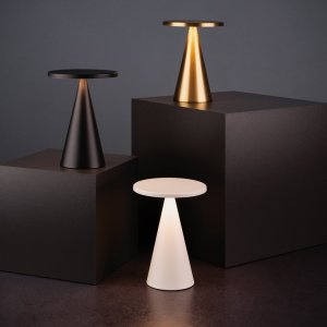 APS Stolní lampa CONE zlatá, výška 18 cm