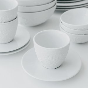 G. Benedikt Dvoustěnný šálek STONE 18 cl, bílý