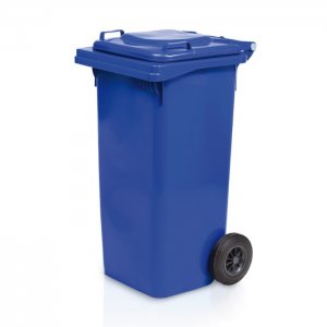 Popelnice 120 l modrá plast