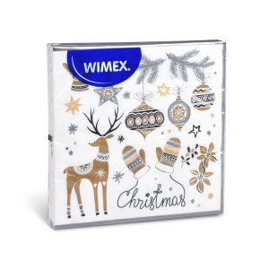 ubrousky 3-vrstvé, 33 x 33 cm 20ks vánoční motivy