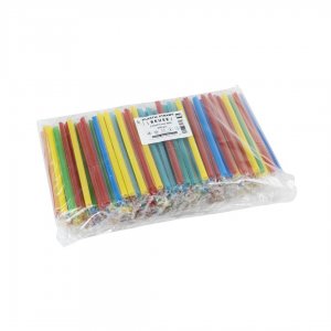 brčka opakovaně použitelná BUBBLE TEA 12/210mm 250ks mix barev, hyg.bal.