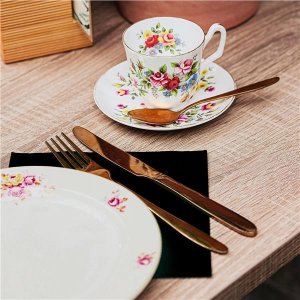 Papírové ubrousky 33 x 33 cm, 1-vr, černé, 100 ks