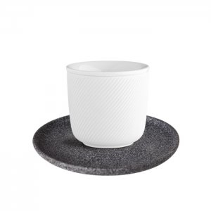 G. Benedikt DOUBLEWALLS Porcelánový dvoustěnný šálek TWIST raw, 180 ml