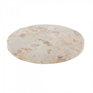 Playground Playground podnos kulatý béžový pr.22 cm mramor