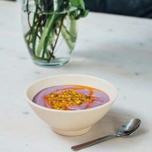 APS Melaminová miska NERO, průměr 16 cm, výška 6,5 cm, béžová