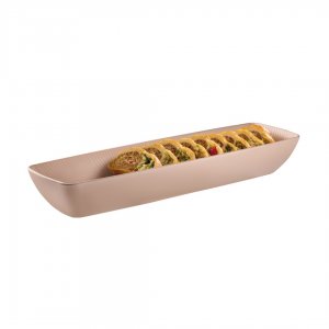 APS Melaminová miska NERO, GN 2/4 , 53,0x16,2, výška 8 cm, béžová