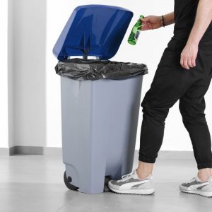 APS Víko k nádobě na odpadky s pedálem modré (873458)