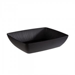 APS Melaminová miska NERO 32.5 x 26.5 cm, černá