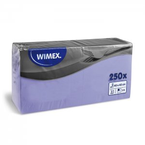 ubrousky 3-vrstvé, 40 x 40 cm světle fialová [250 ks]