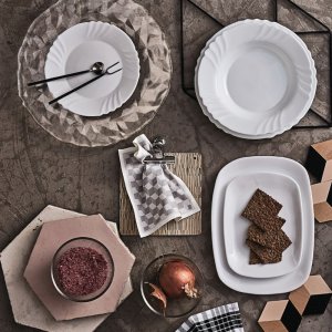 Bormioli EBRO talíř mělký 32cm - opálové sklo