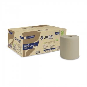 Lucart Professional Papírové ručníky v roli EcoNatural Identity Cardboard Core, 2vrstvé, 155 m