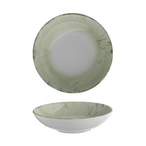 G. Benedikt Hluboký talíř coup ISABELLE, 22 cm, dekor Green