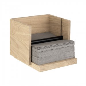 APS Stojánek na ubrousky VALO 19x19x16 cm dřevěný