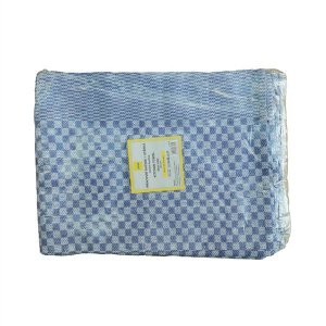 utěrka / ručník pracovní 50x70 cm, modrá kostka, 260 g/m2, 100%BA
