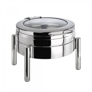 APS Chafing Premium kulatý 6L se skleněným víkem