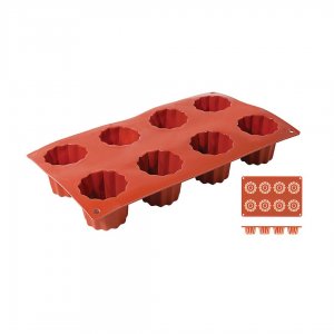 Contacto forma pečící 5x5,5 cm silikon