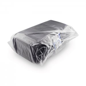 menu mísa do mikrovl. trouby 750ml, 22x15x3,5cm, 50ks, černá nedělená (PP)