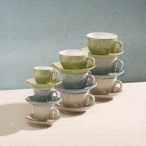 APS Podšálek SNUG cappuccino, 15,5 cm, modrý