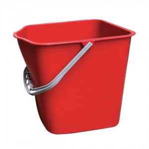 Náhradní vědro pro úklidový vozík, 17 l, červené