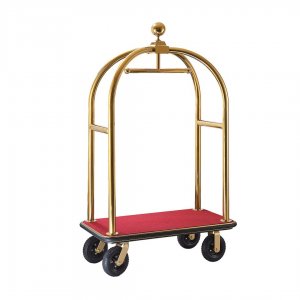 Contacto vozík hotelový  na zavazadla pozlacený 110x61x191 cm