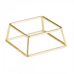 APS Bufetový stojan MULTI, 18 x 18 cm, v 8 cm, kovový, zlatý