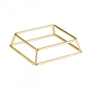 APS Bufetový stojan MULTI, 18 x 18 cm, v 5 cm, kovový zlatý