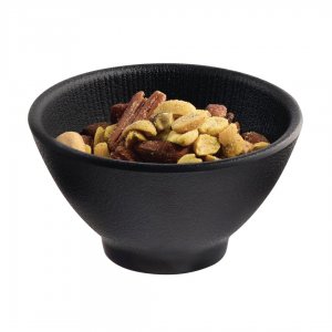 APS miska Nero 10 cm melamin černá