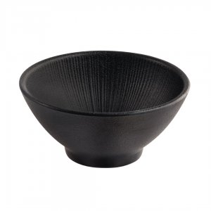 APS miska Nero 13 cm melamin černá