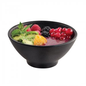 APS miska Nero 13 cm melamin černá