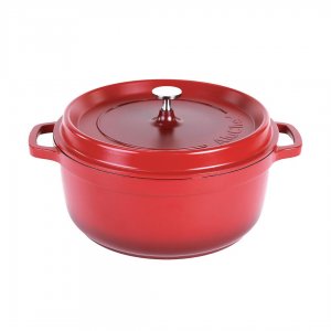 Contacto Hrnec s poklicí AluChef 28 cm / červený