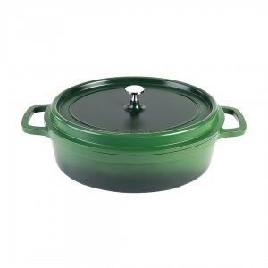 Contacto Hrnec s poklicí ovál AluChef 35 cm x 29 cm / zelený