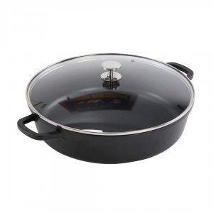 Contacto Pánev kulatá se skleněnou poklicí AluChef 32 cm / černá